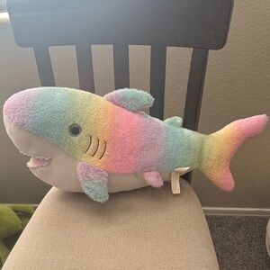 Squishmallows Rainbow Shark Plush